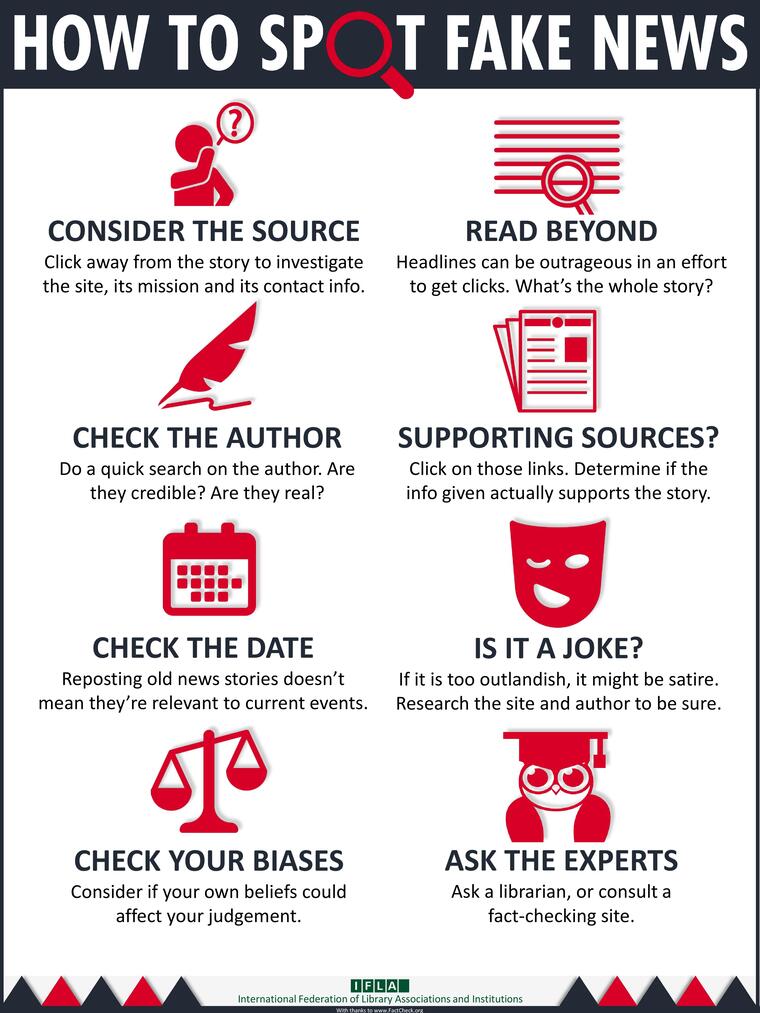 How to spot fake news &ndash; acht Schritte der IFLA